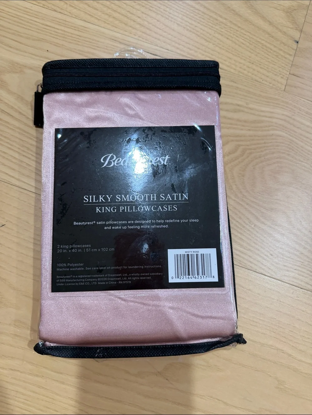 Beautyrest Silky Smooth Satin King Pillowcases - Pink (Set of 2)
